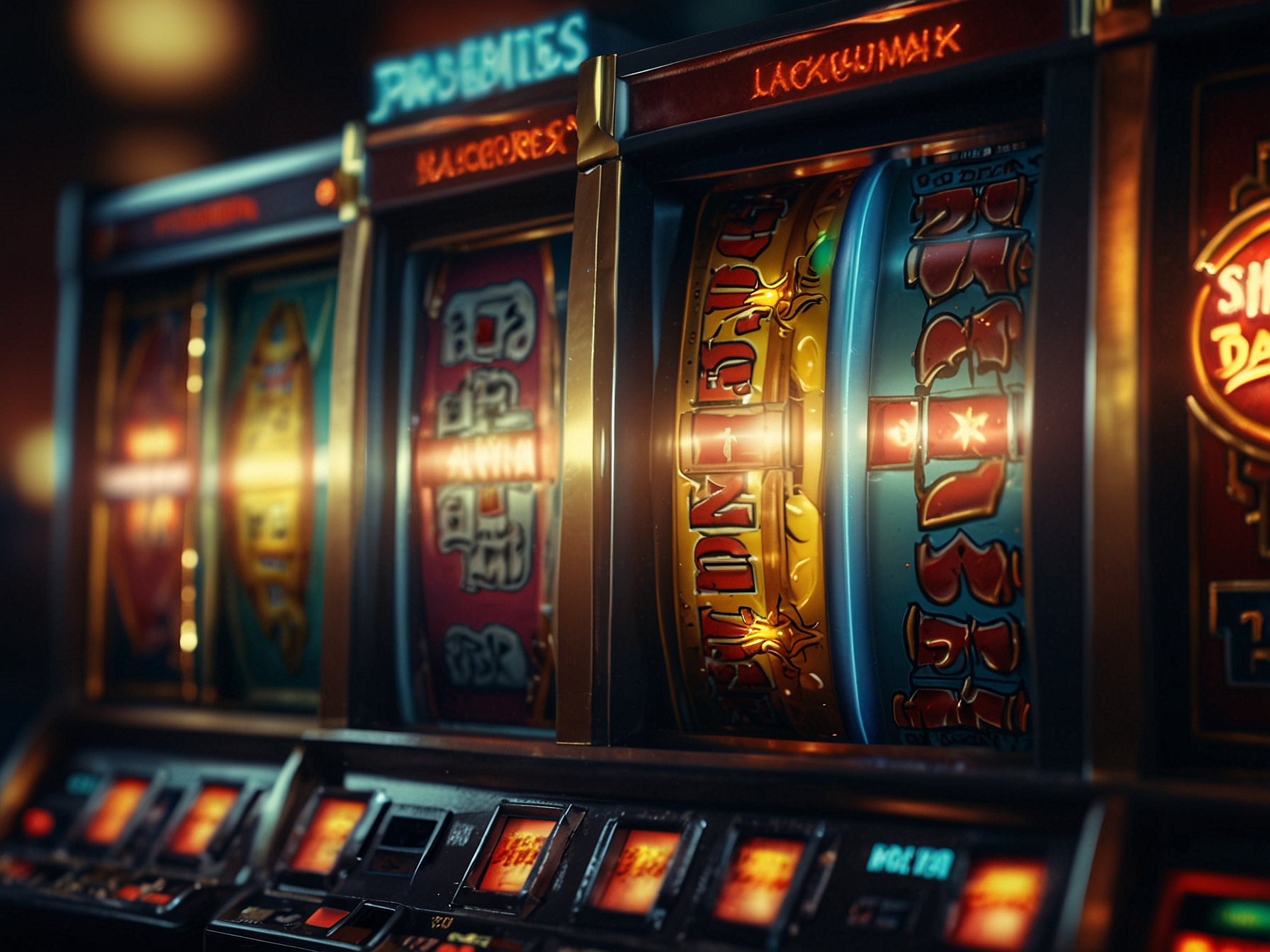 Slots and jackpot visuals
